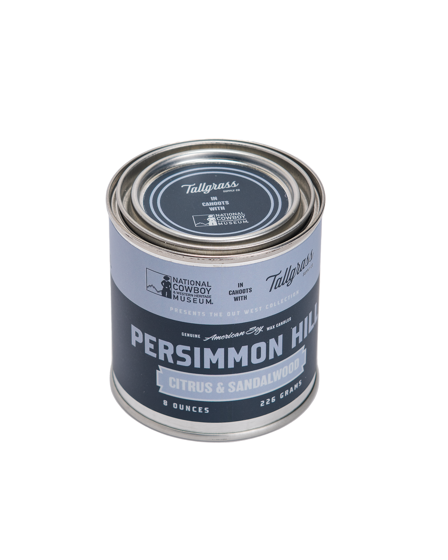 Persimmon Hill: Citrus + Sandalwood Soy Wax Candle | National Cowboy & Western Heritage Museum