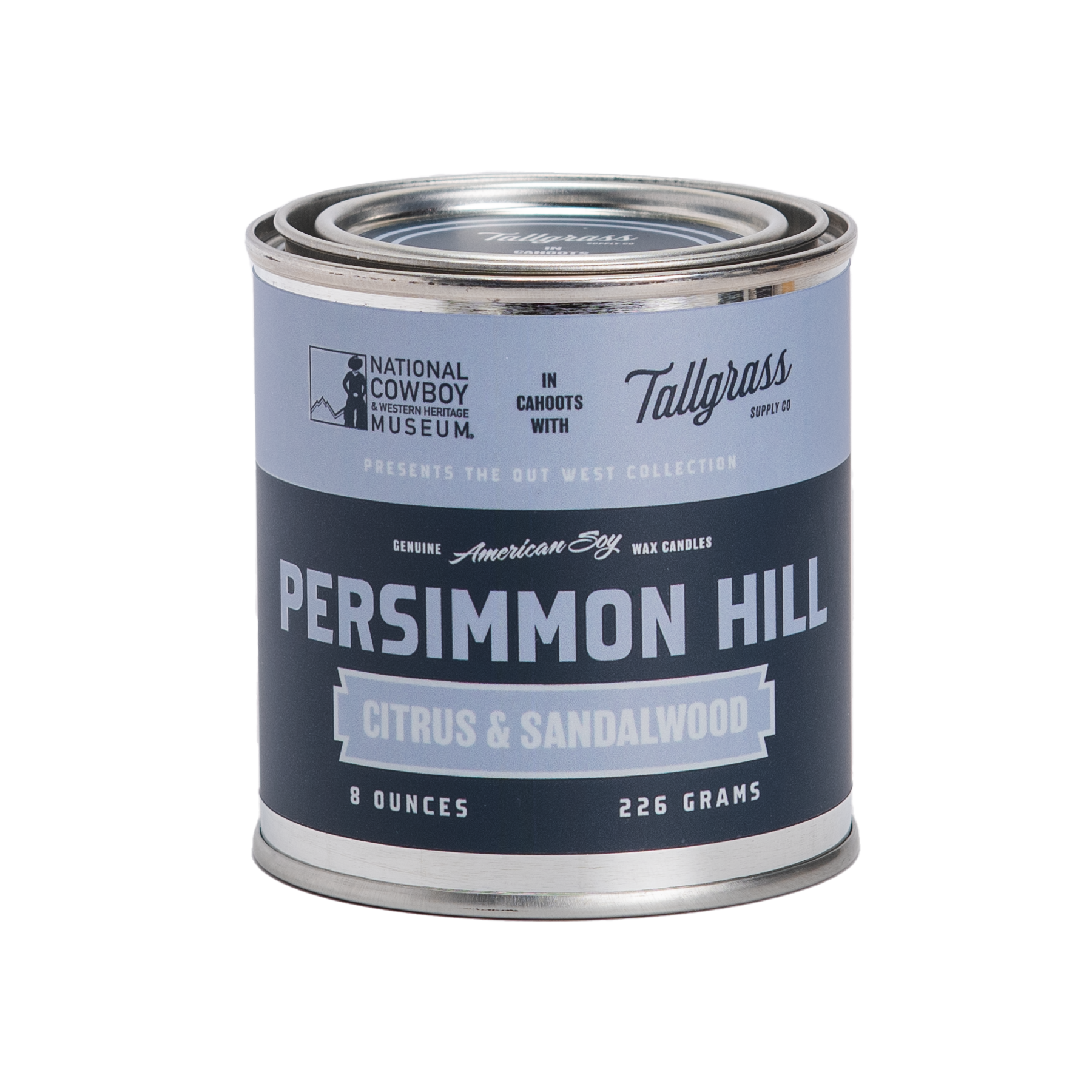 Persimmon Hill: Citrus + Sandalwood Soy Wax Candle | National Cowboy & Western Heritage Museum