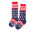 Kids Lucky Stars & Stripes Boot Socks