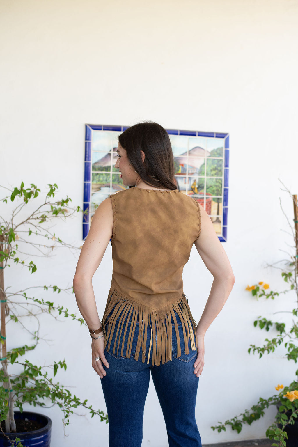 The Wild Rose Fringe Vest