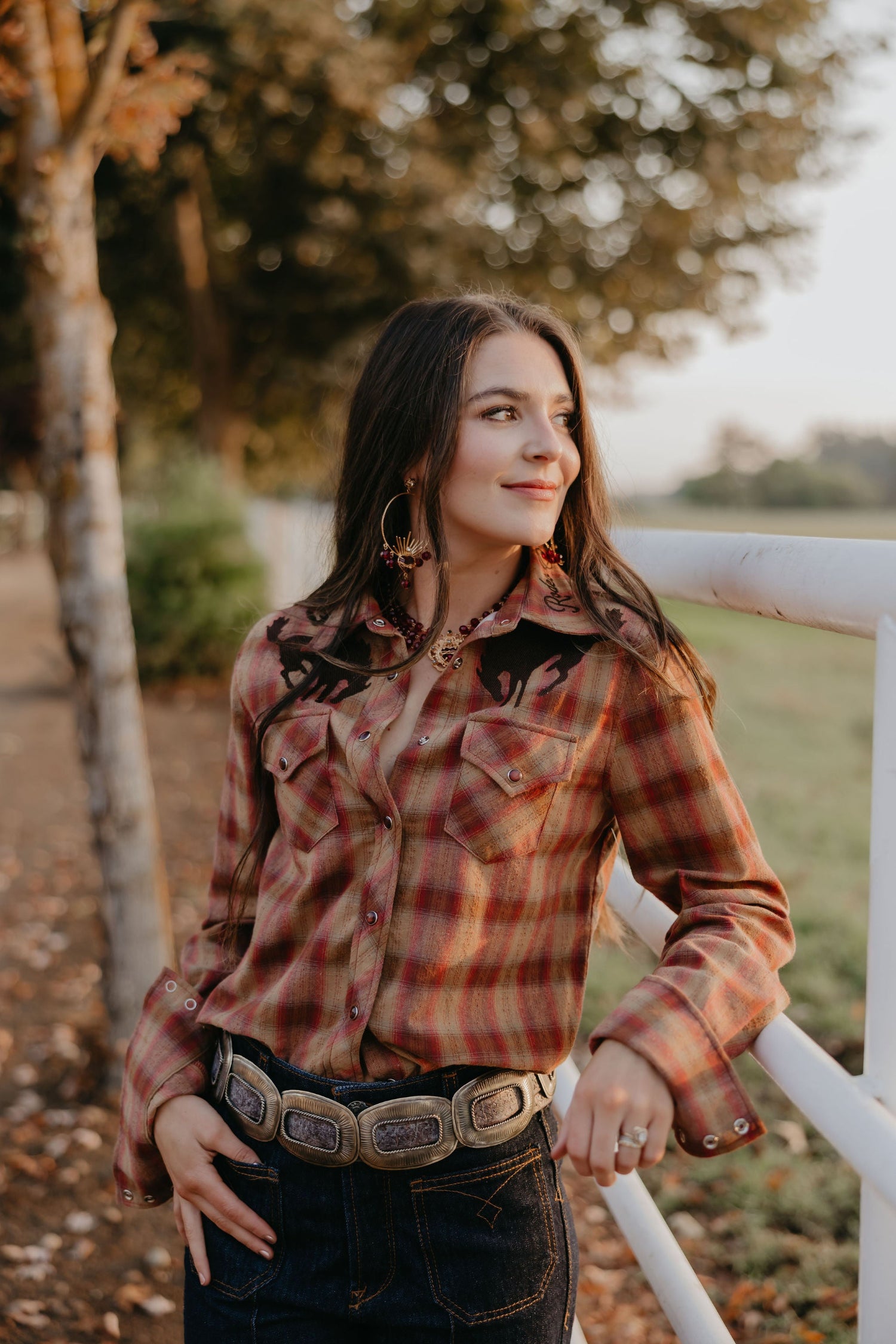 The Pretty Plaid Cowboy Button Up