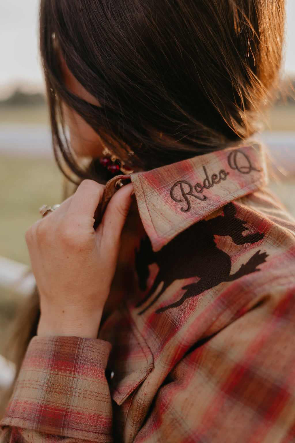 The Pretty Plaid Cowboy Button Up