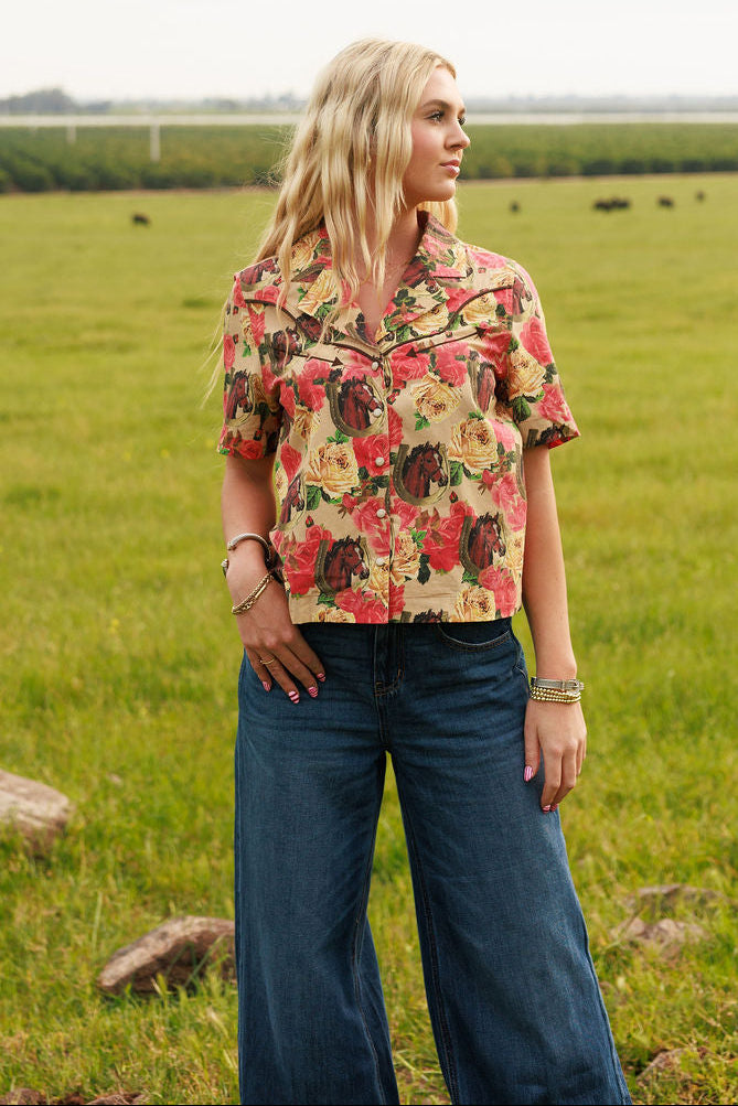 The Blooming Bronc Blouse