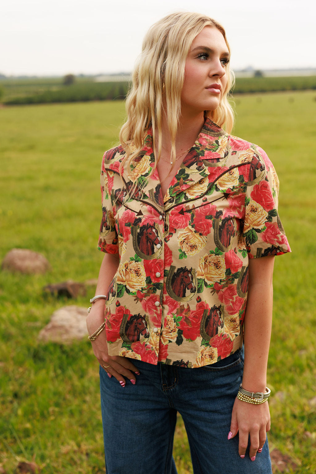 The Blooming Bronc Blouse