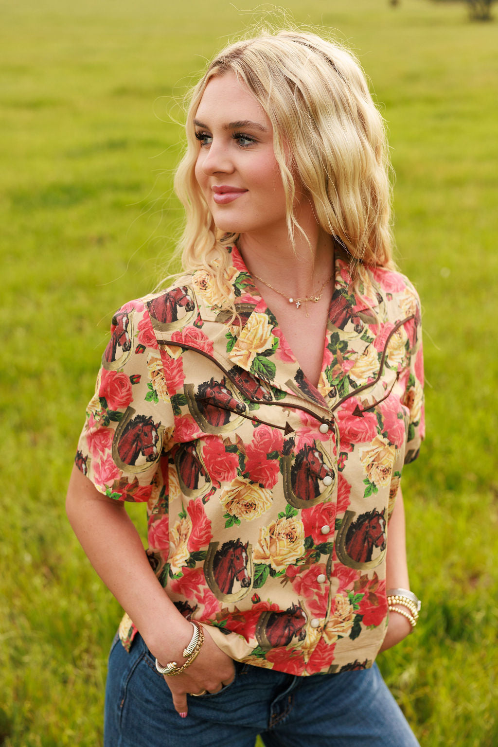 The Blooming Bronc Blouse