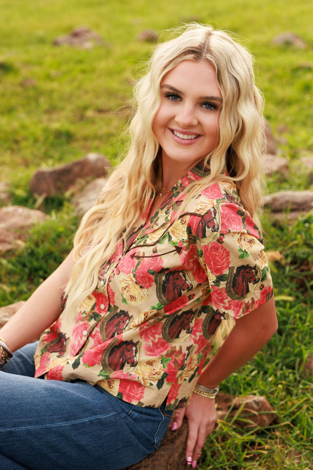 The Blooming Bronc Blouse