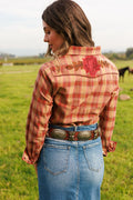 The Pretty Plaid Cowboy Button Up