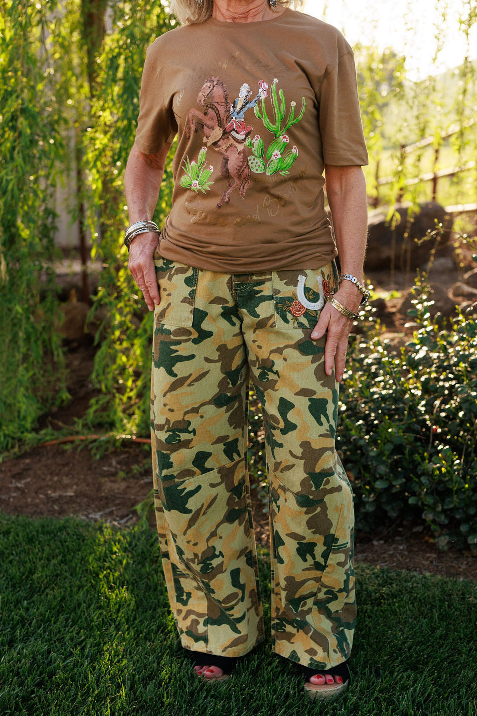 The Wild Rose Camo Jeans
