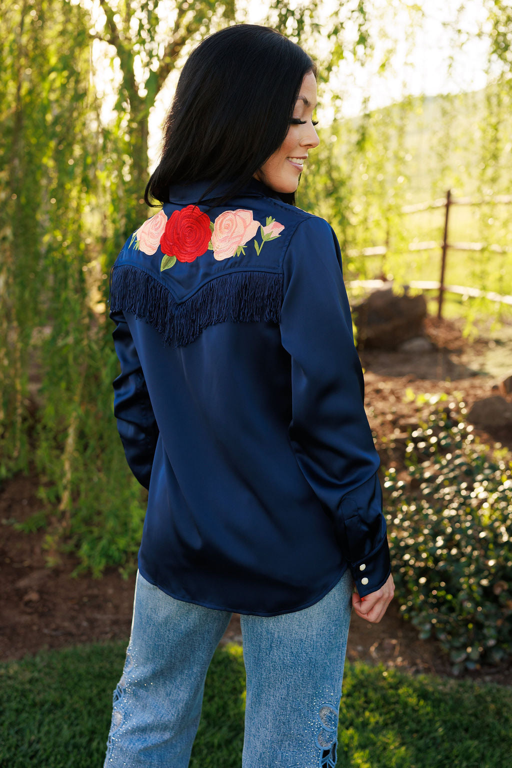 The Dark Navy Button Up
