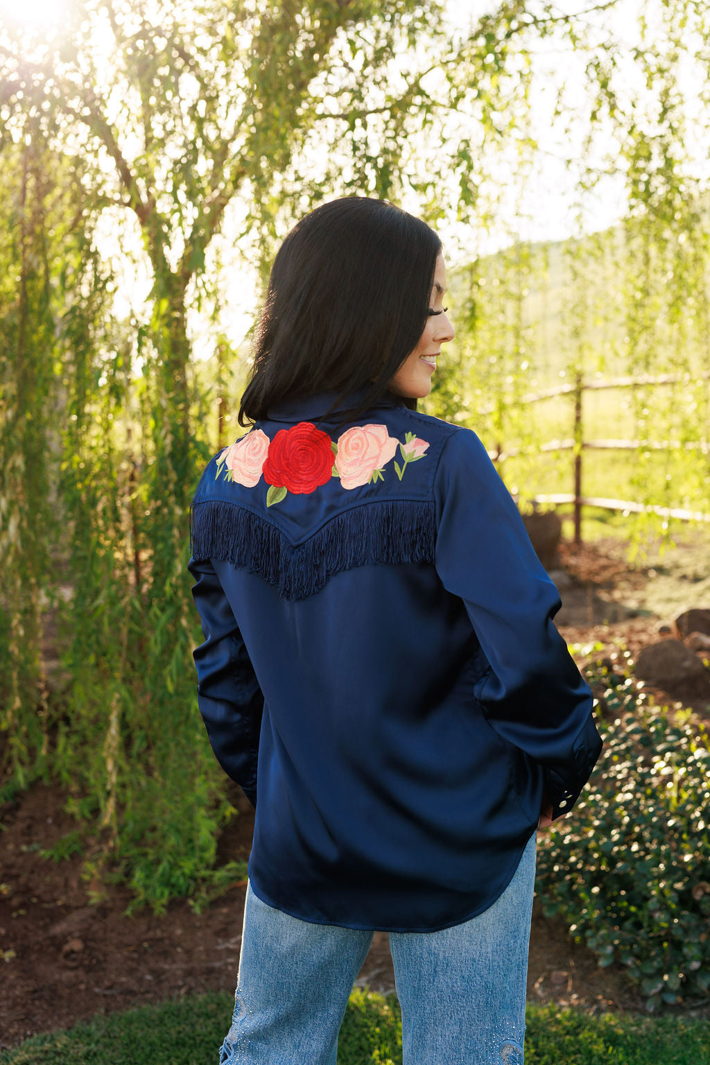 The Dark Navy Button Up