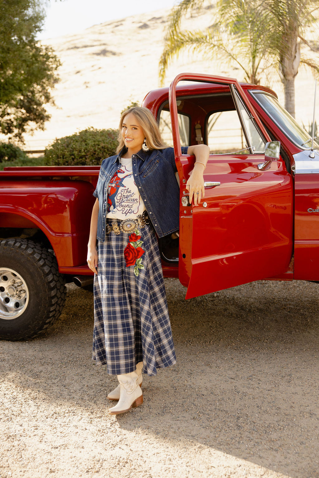 The Sweet Blue Rodeo Skirt
