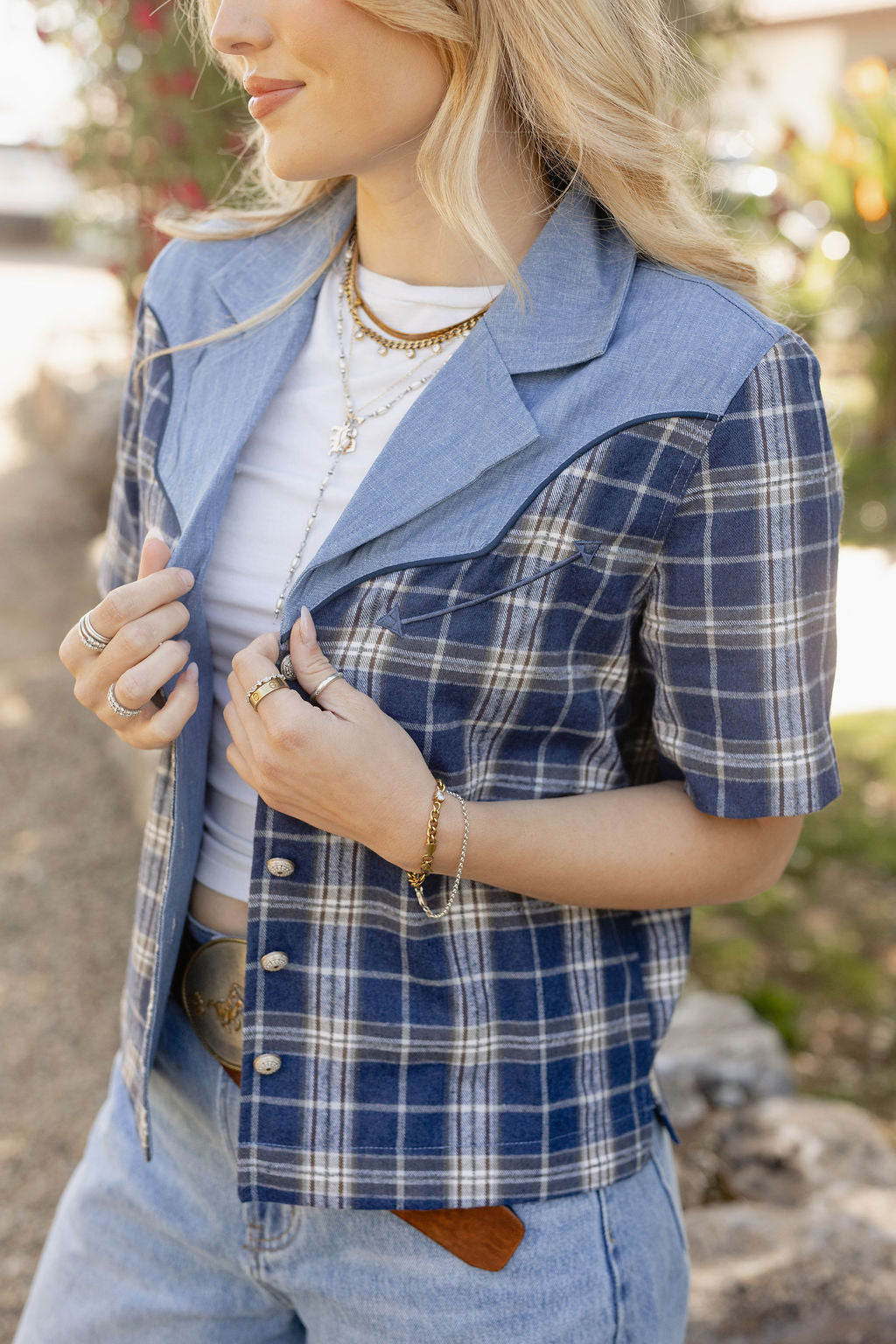The Blue Bonnet Rodeo Blouse