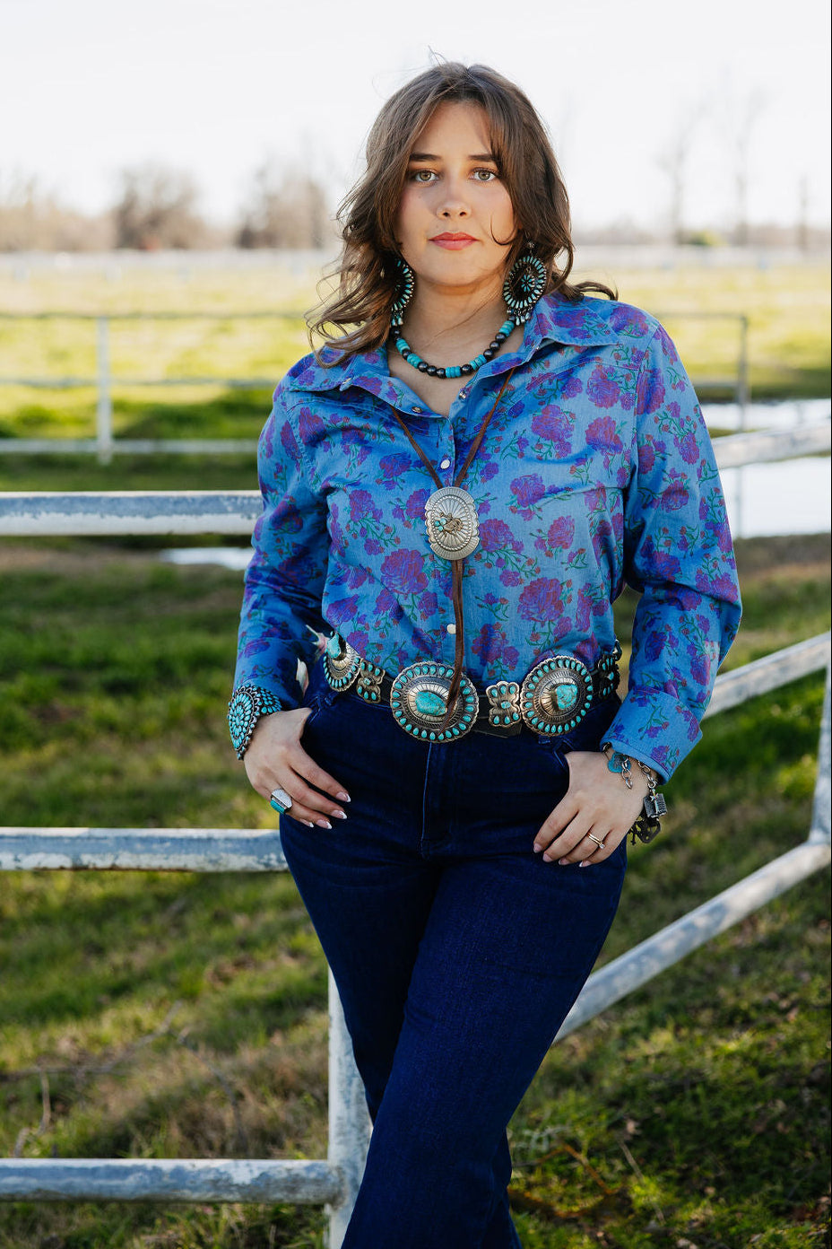 The Denim Rose Button Up