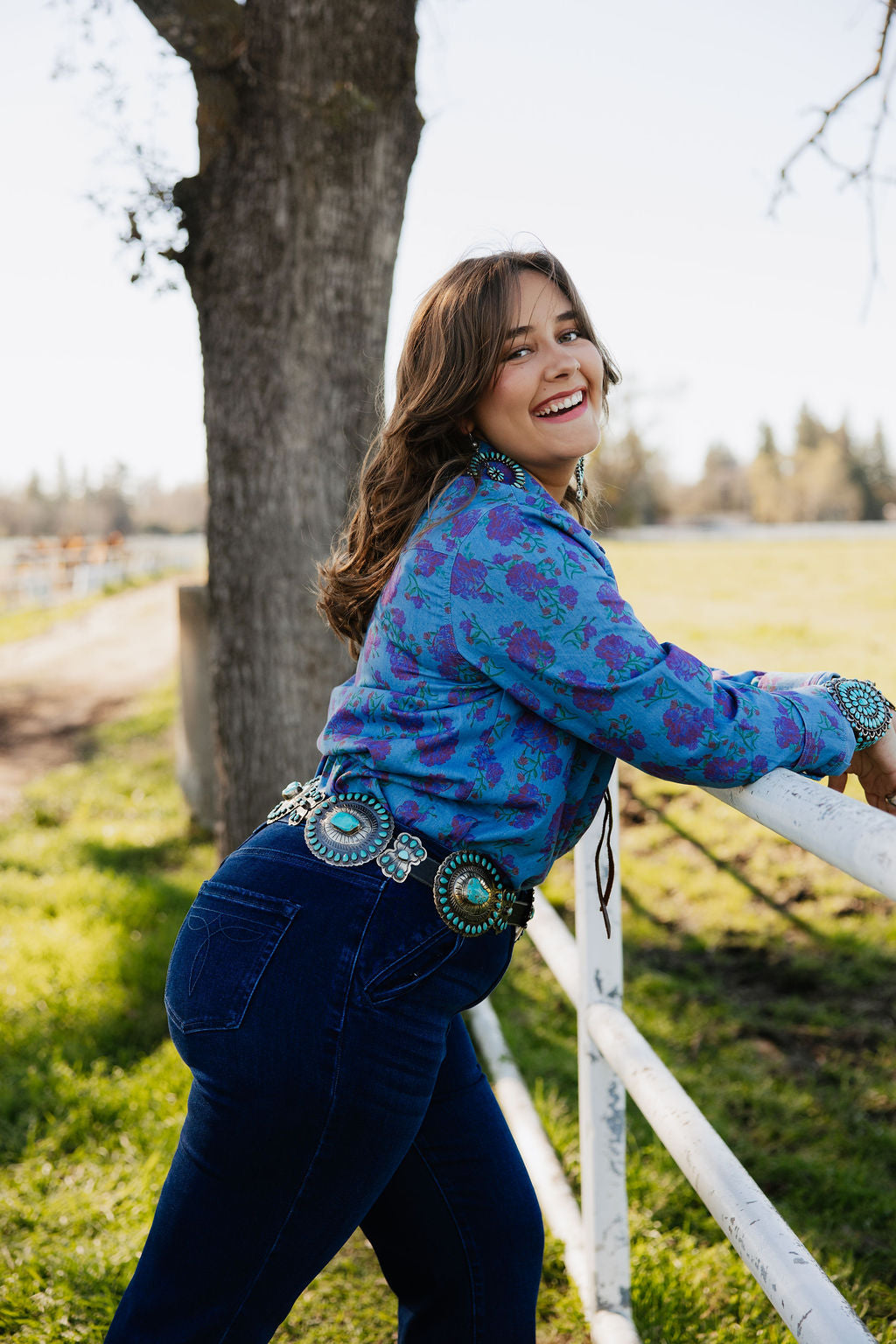 The Denim Rose Button Up