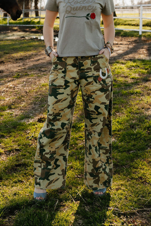 The Wild Rose Camo Jeans