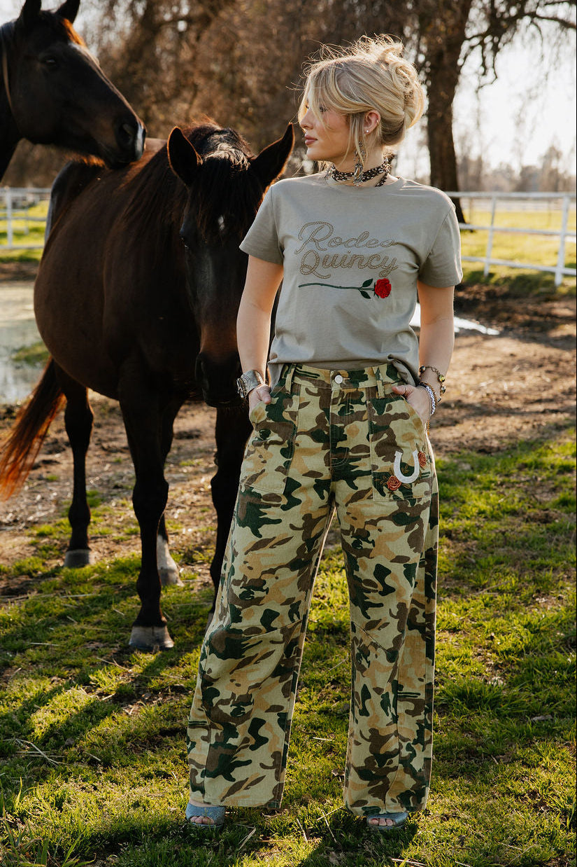 The Wild Rose Camo Jeans