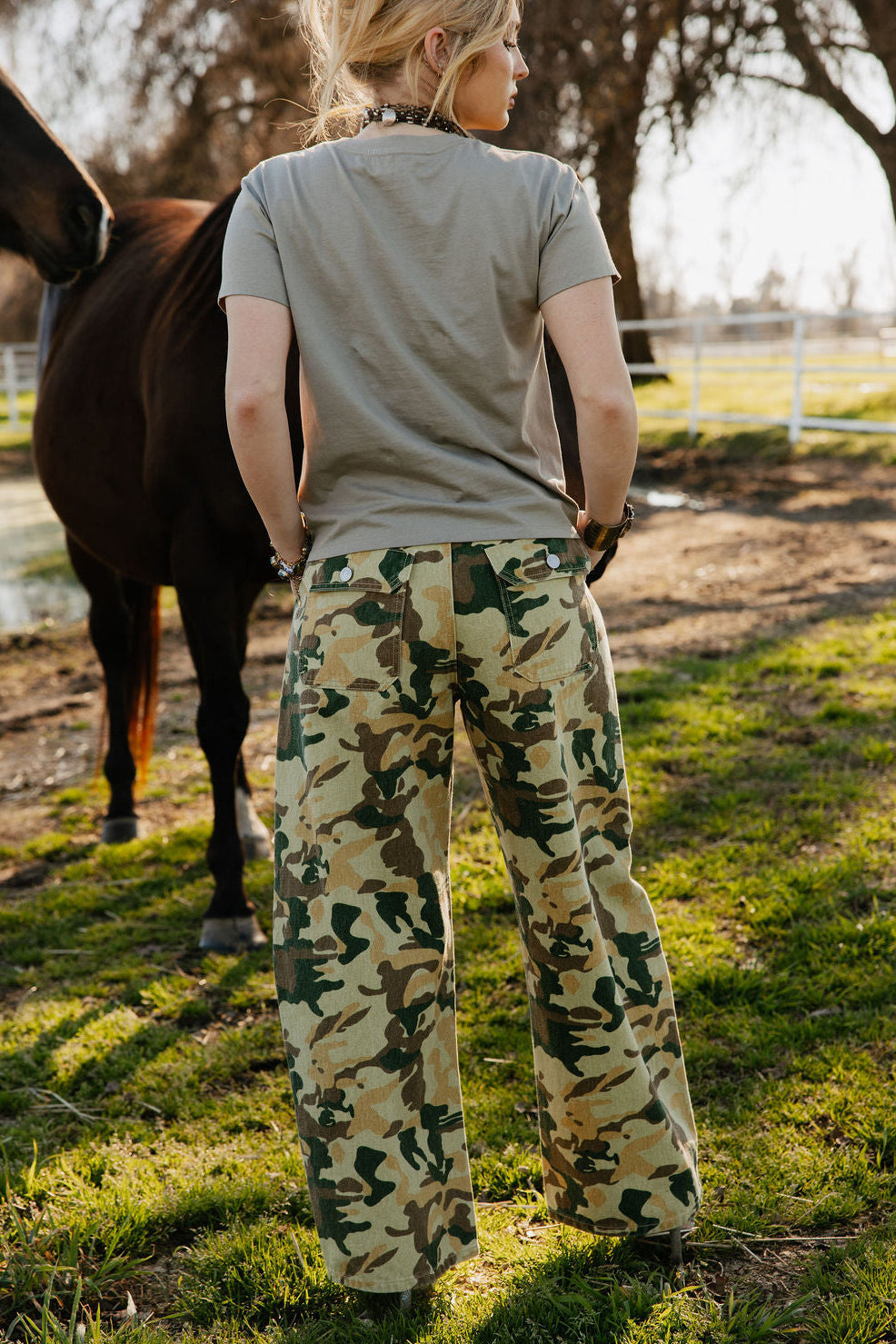 The Wild Rose Camo Jeans
