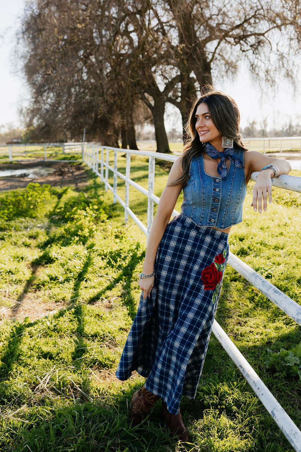 The Sweet Blue Rodeo Skirt
