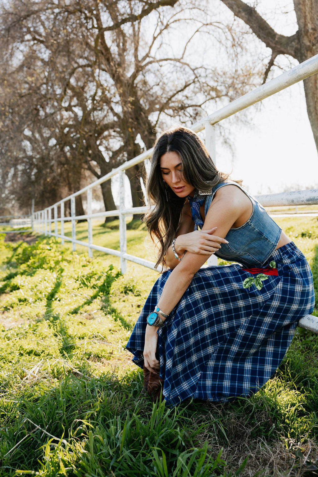The Sweet Blue Rodeo Skirt