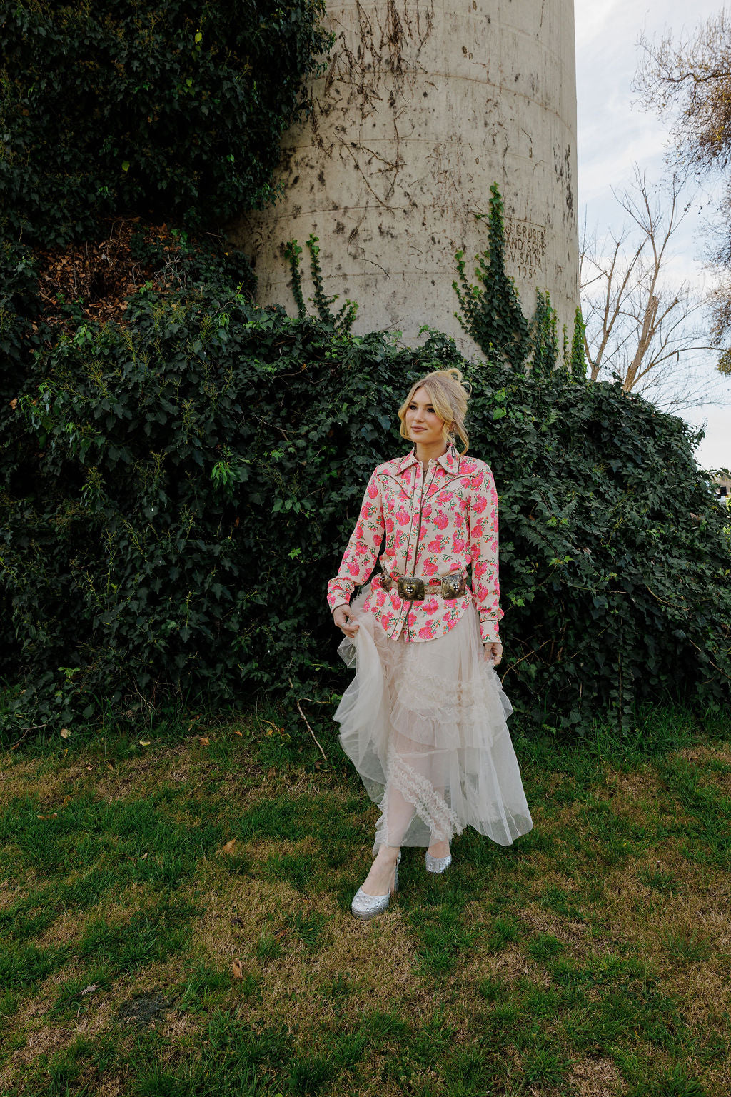 The Wild Rose Button Up