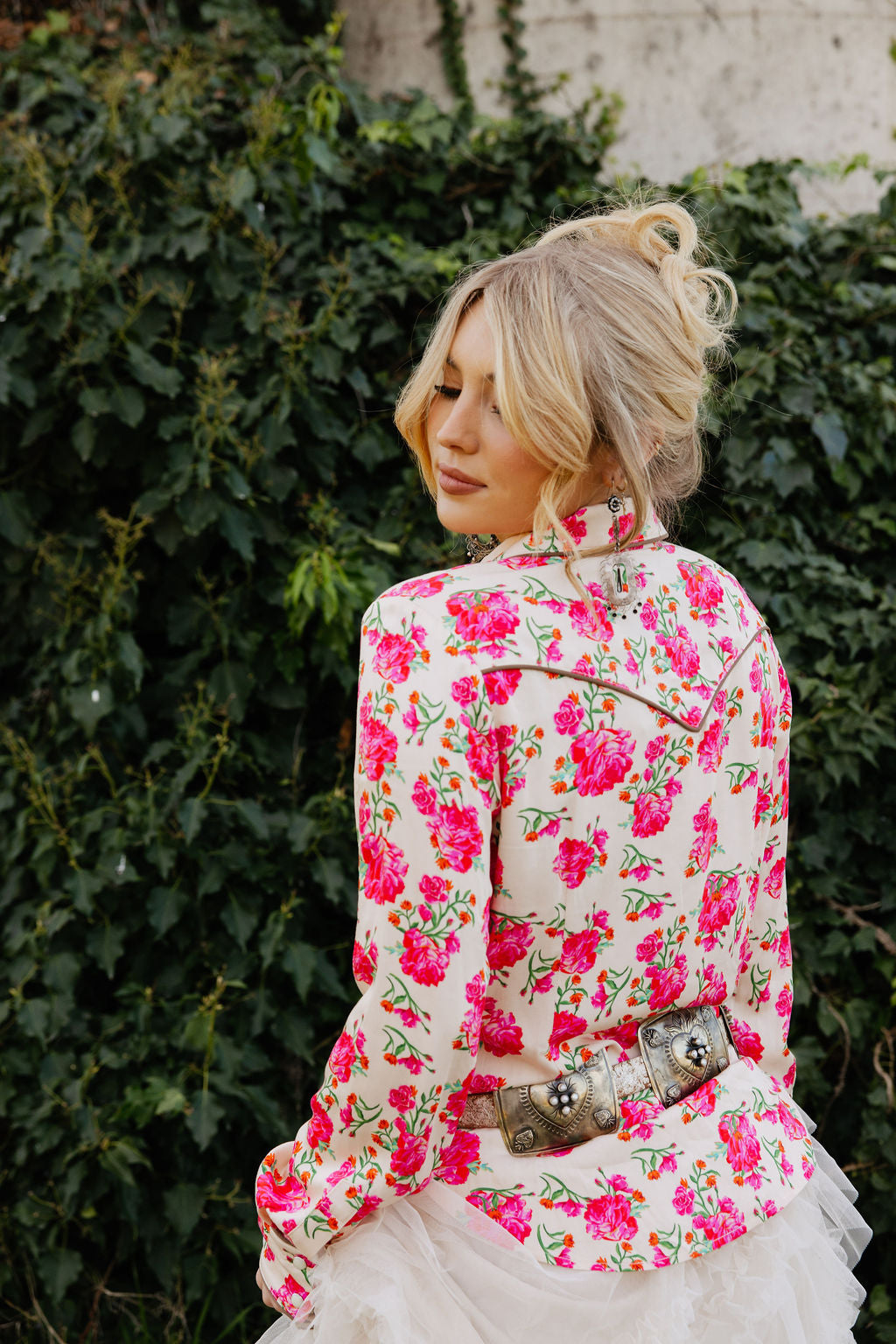 The Wild Rose Button Up