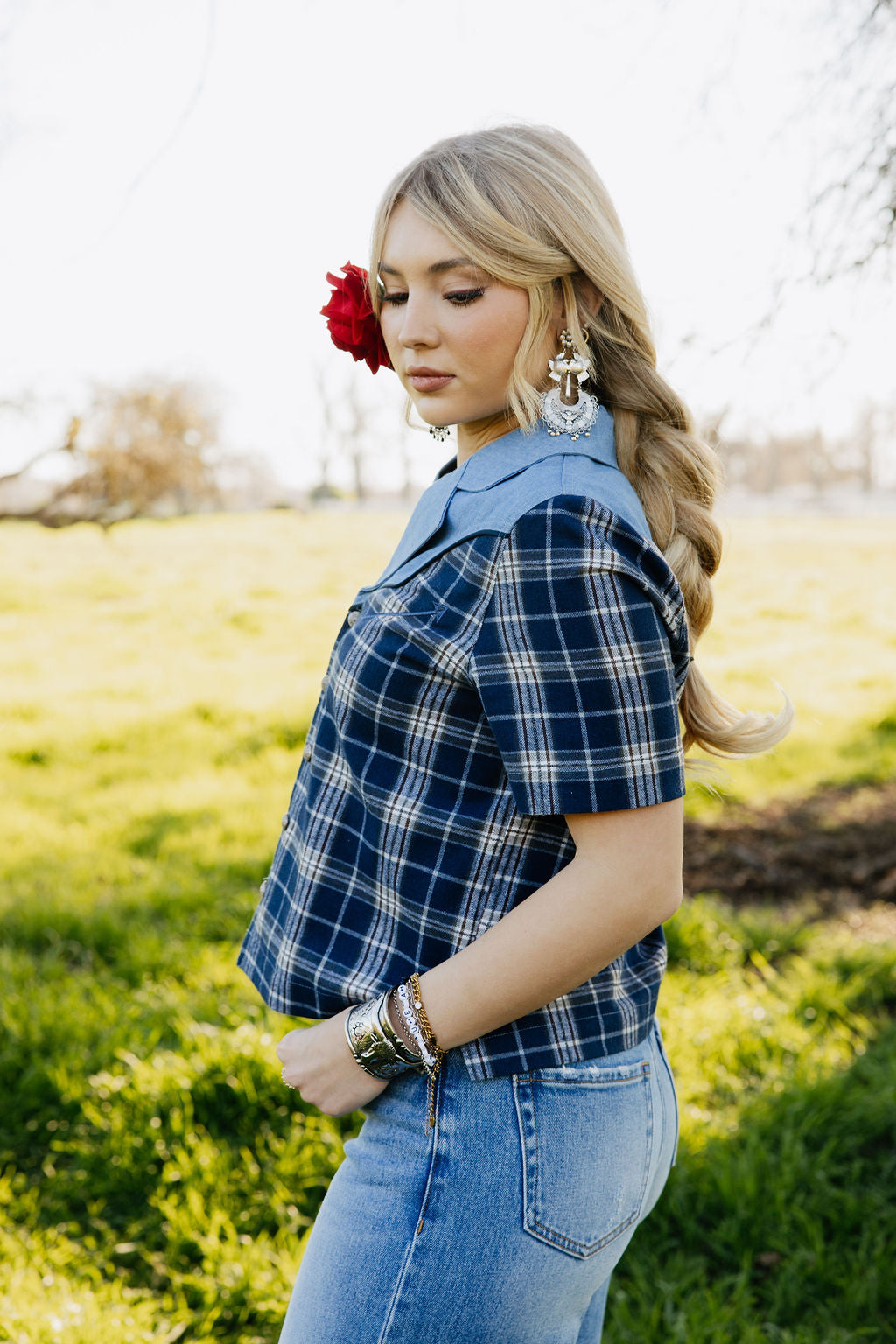 The Blue Bonnet Rodeo Blouse