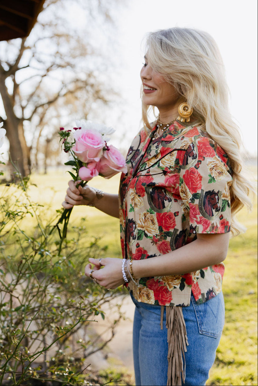 The Blooming Bronc Blouse