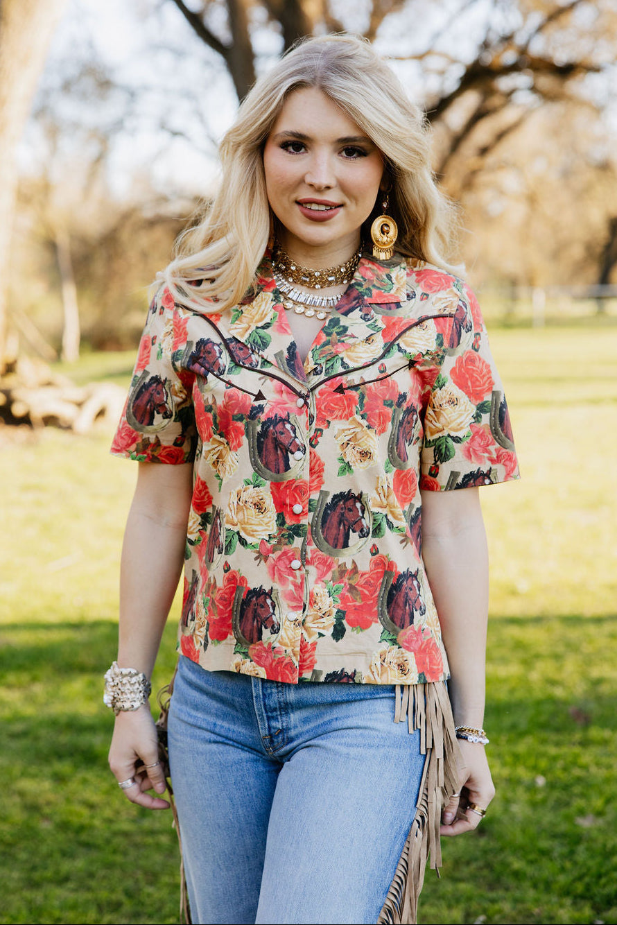 The Blooming Bronc Blouse