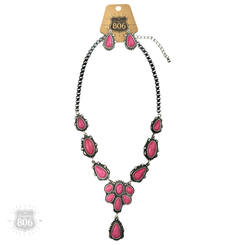 The Lucie Western Concho Necklace Set - Two Colors!