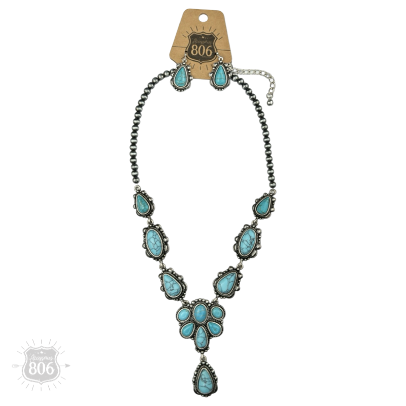 The Lucie Western Concho Necklace Set - Two Colors!