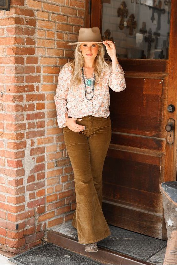 The Kathryn Button Down Floral Top