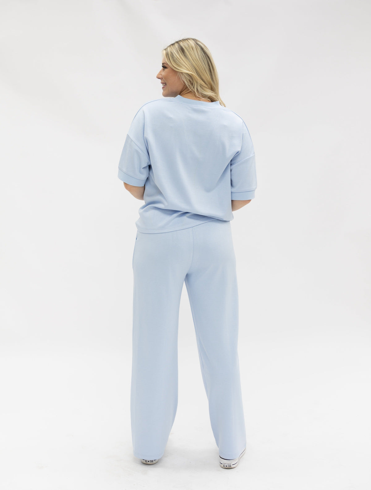 The Amelia Butter Soft V-Neck Top, Blue