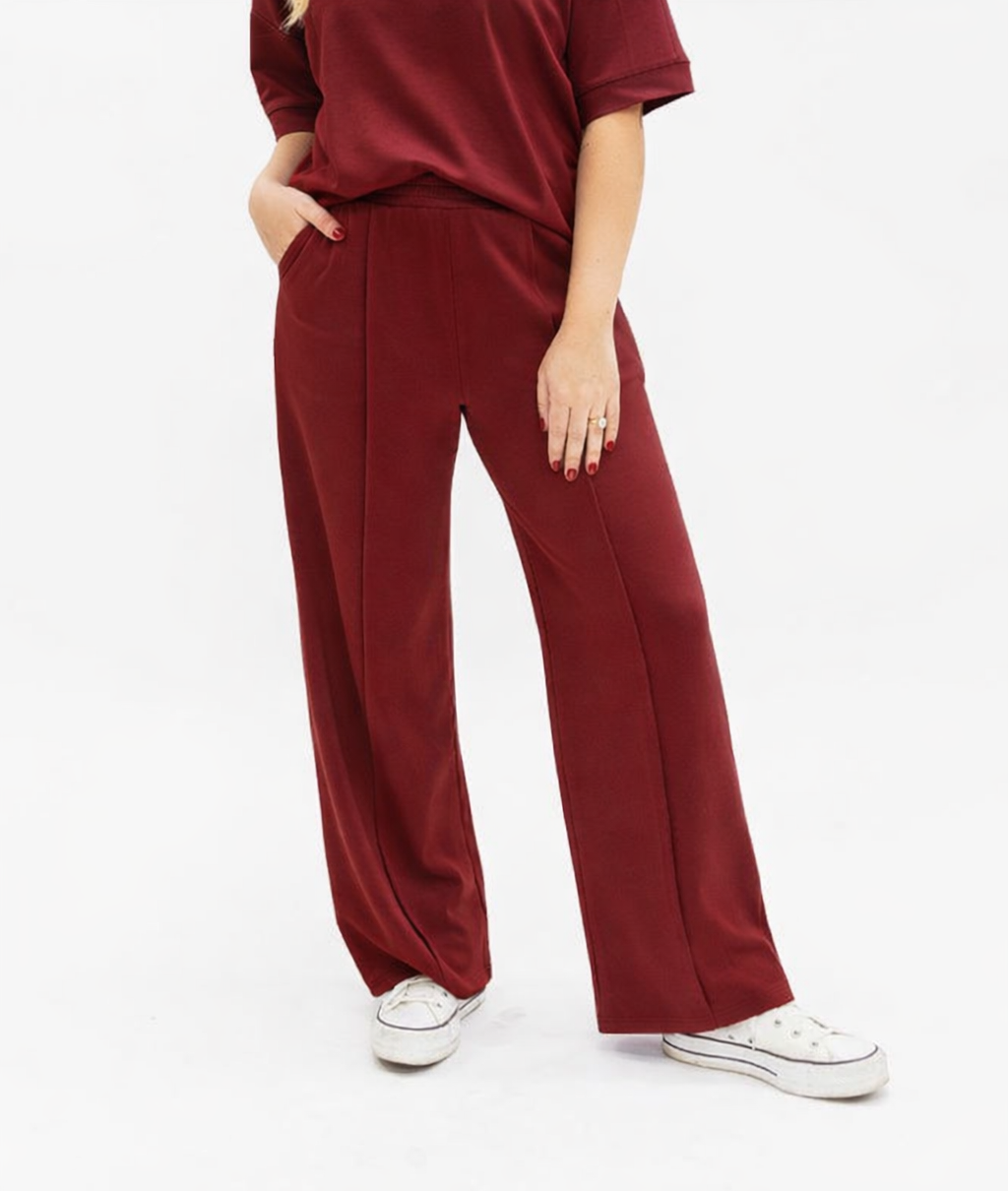 The Ainsley Butter Soft Pants, Maroon