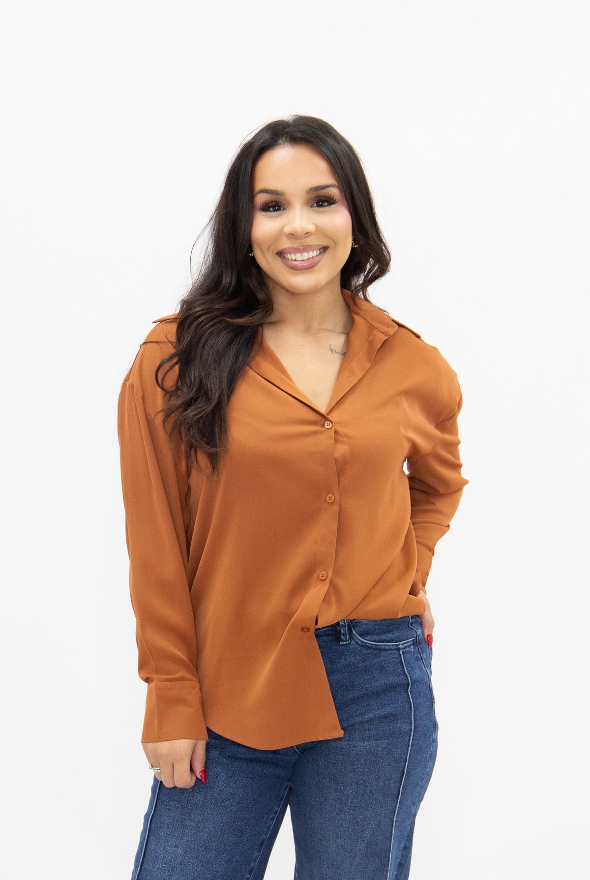 The Kathryn Classic Button-Up, Rust