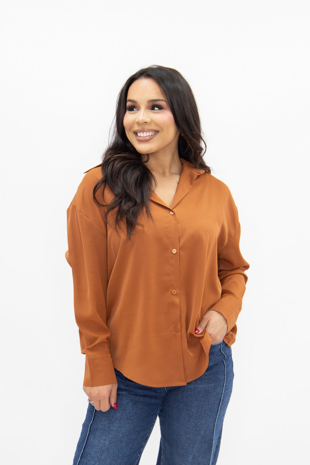 The Kathryn Classic Button-Up, Rust