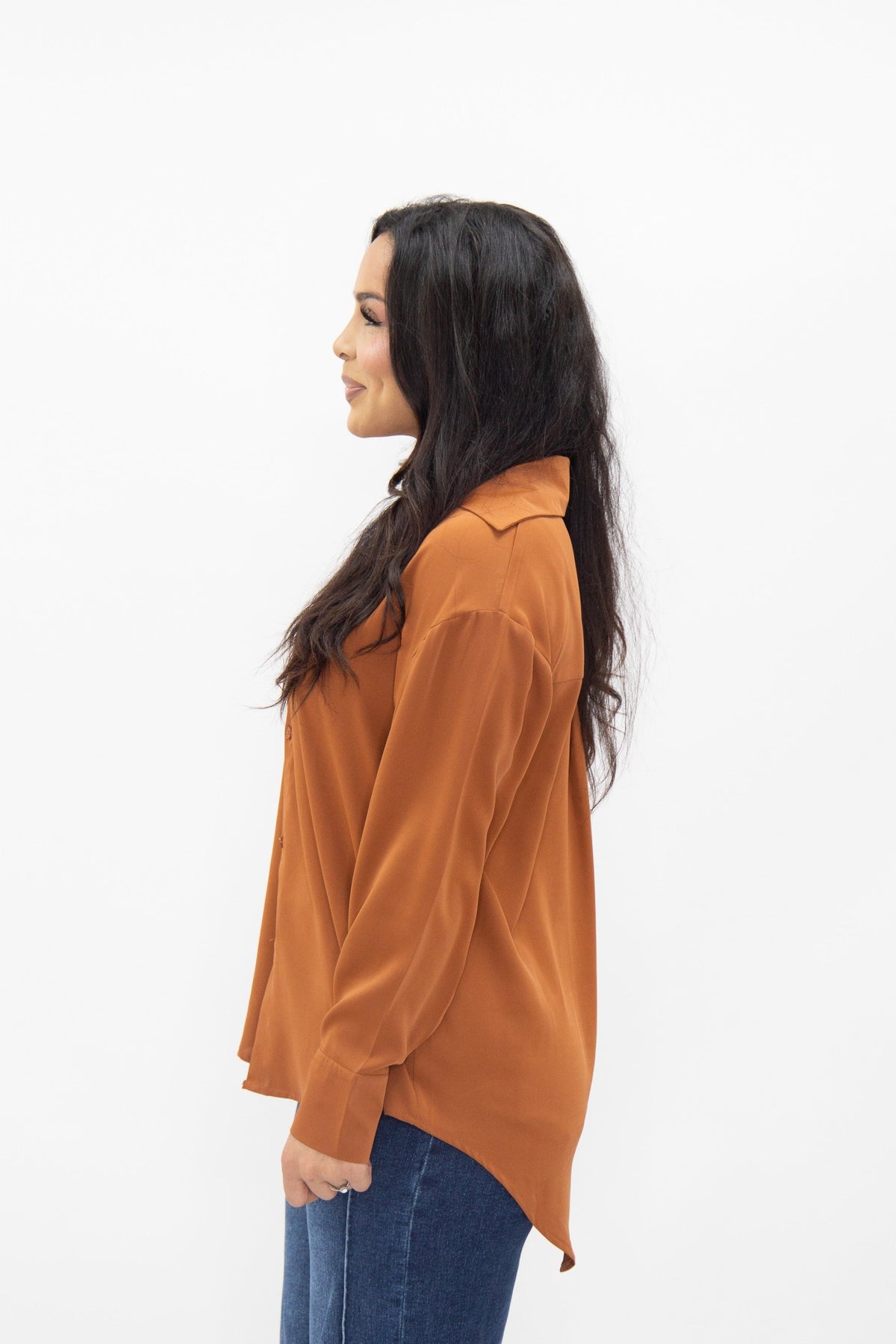 The Kathryn Classic Button-Up, Rust