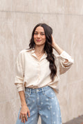 The Kathryn Classic Button-Up, Ivory