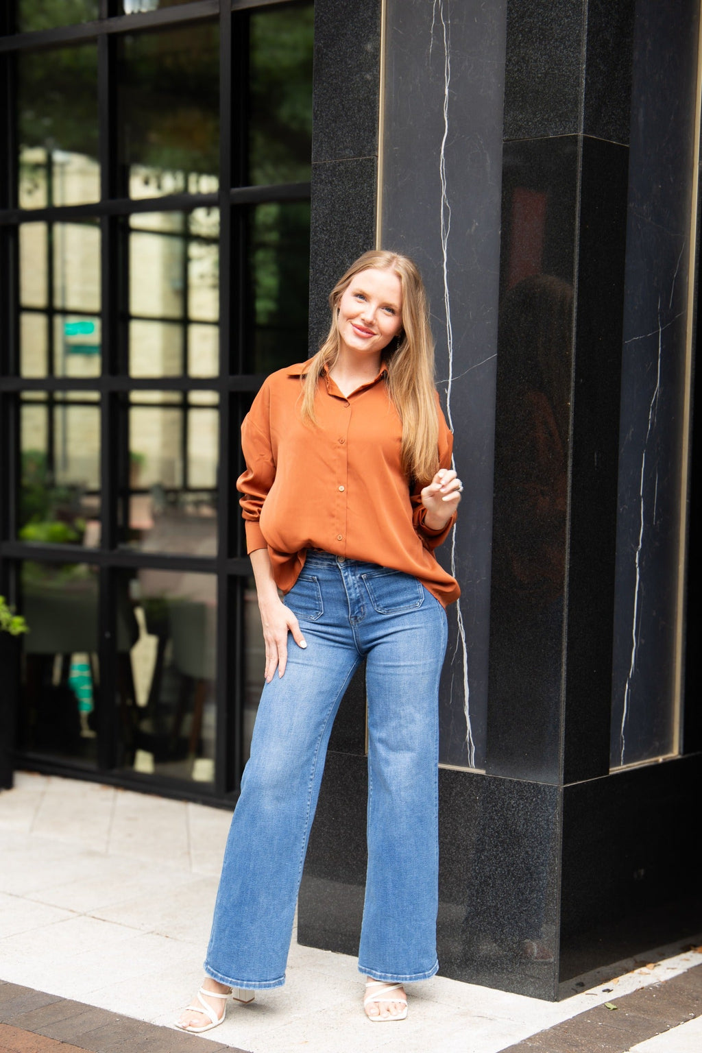 The Kathryn Classic Button-Up, Rust