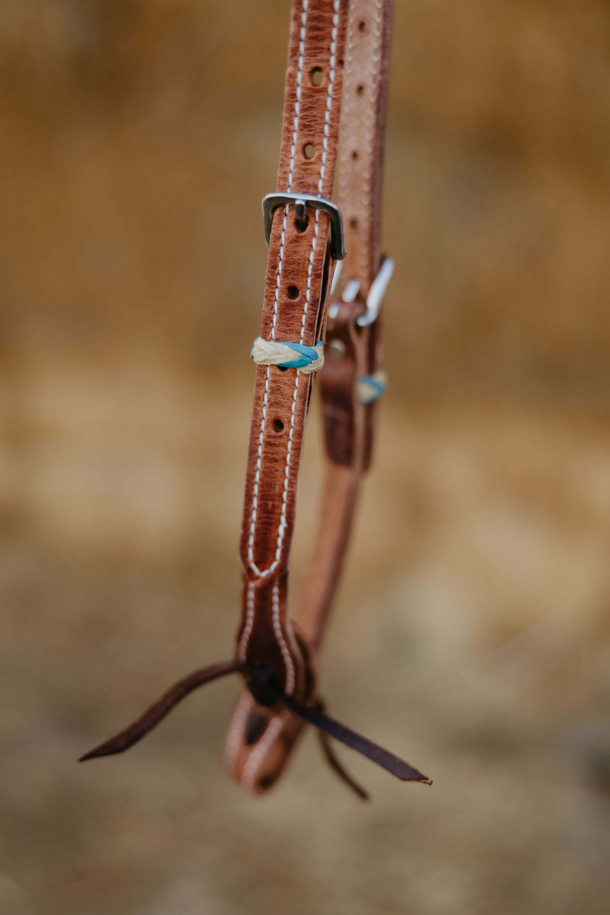 Andrea Equine "SLO" Rawhide Harness One Ear Headstall