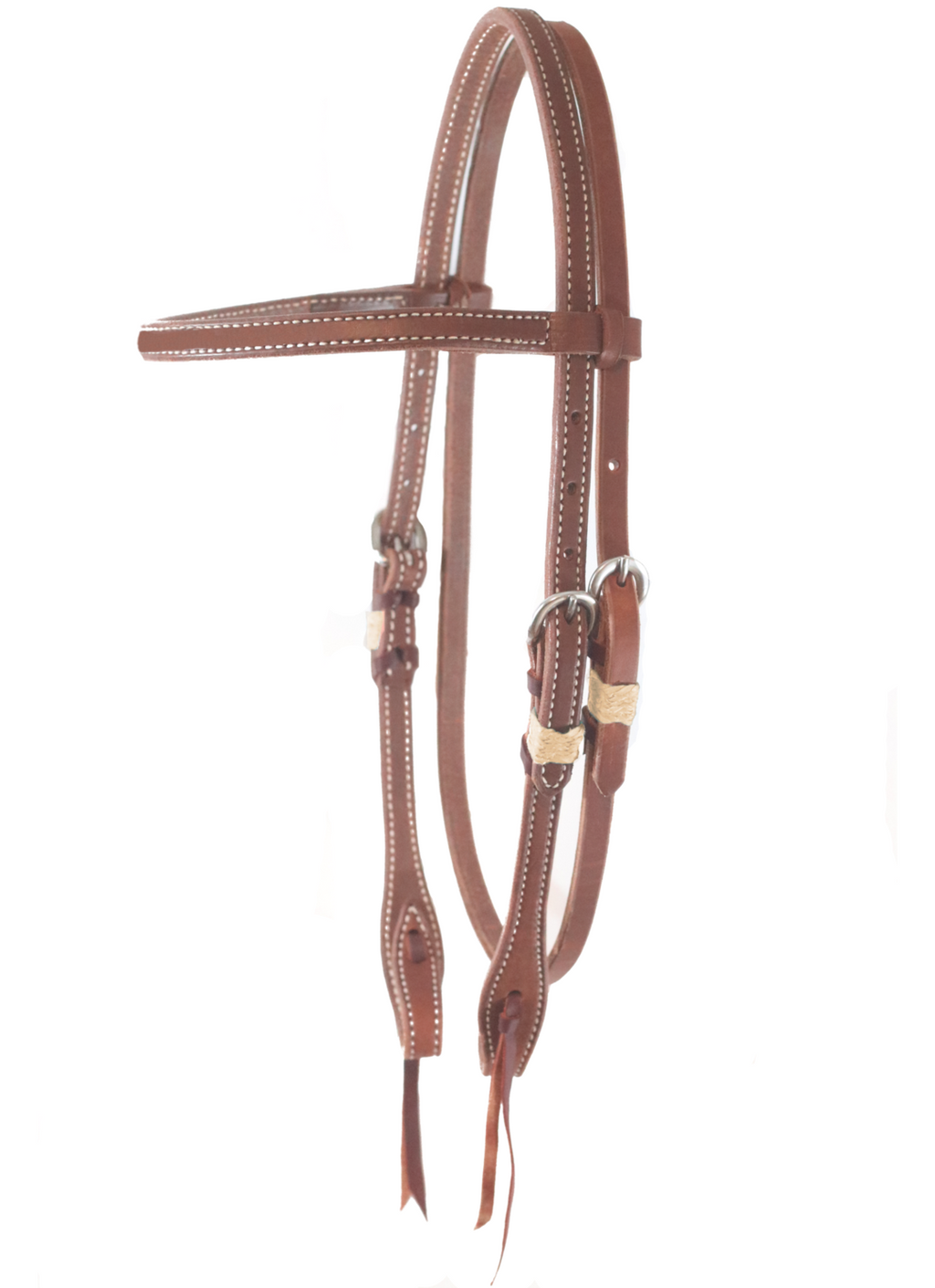 Andrea Equine "SLO" Rawhide Harness Browband Headstall