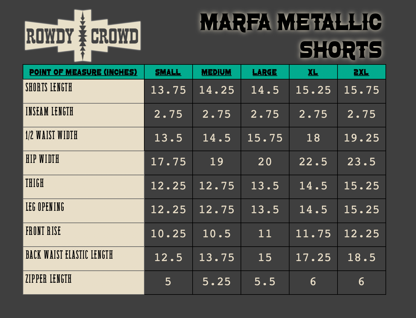The Marfa Metallic Shorts