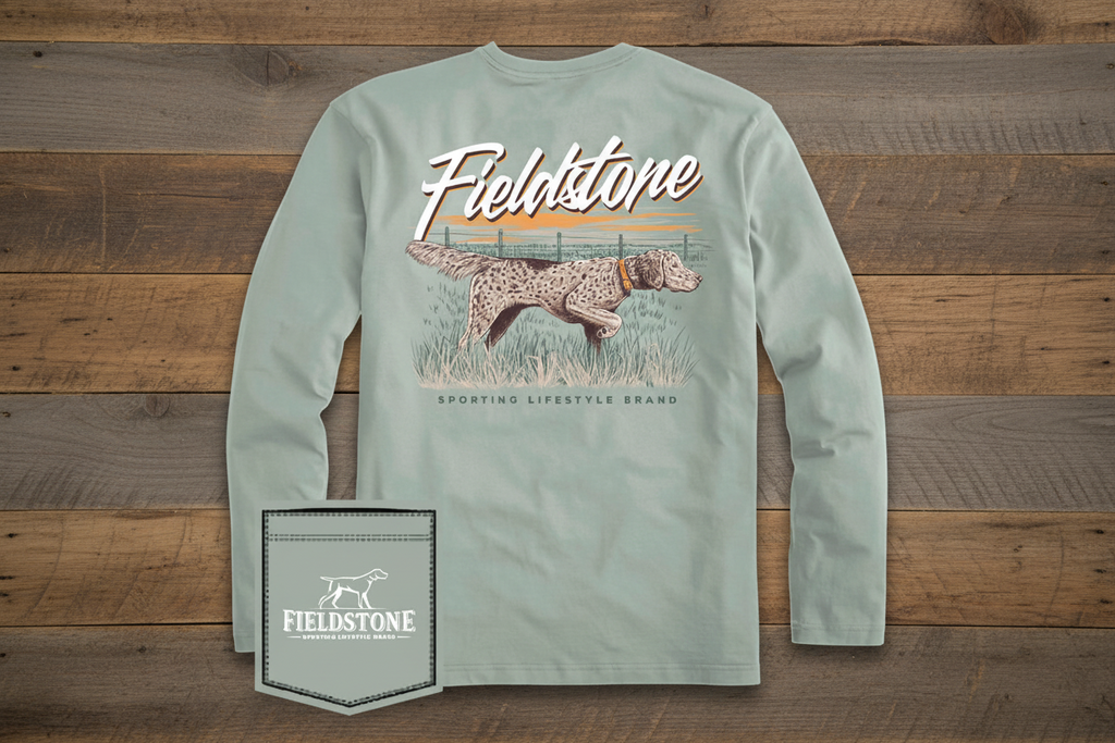 Fieldstone English Setter L/S Tee in Bay