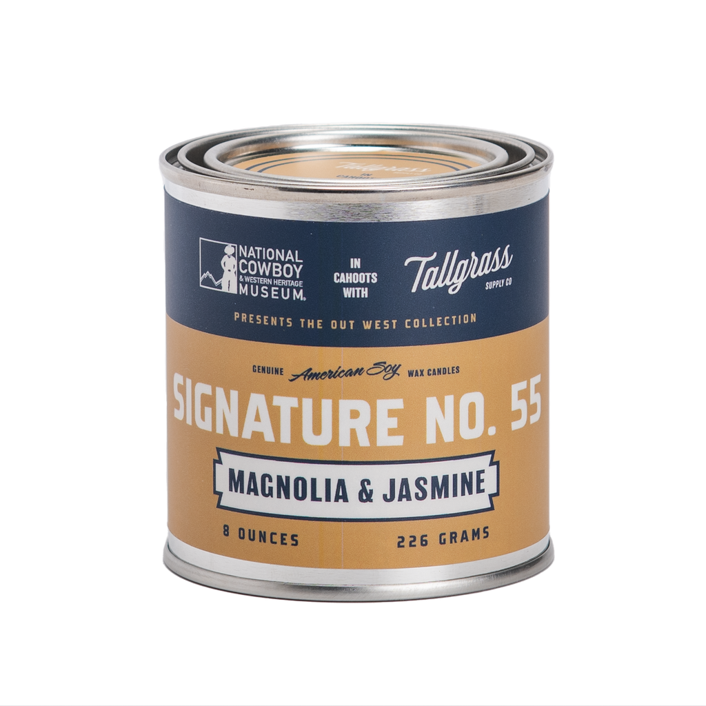 Signature No. 55: Magnolia + Jasmine Soy Wax Candle | National Cowboy & Western Heritage Museum