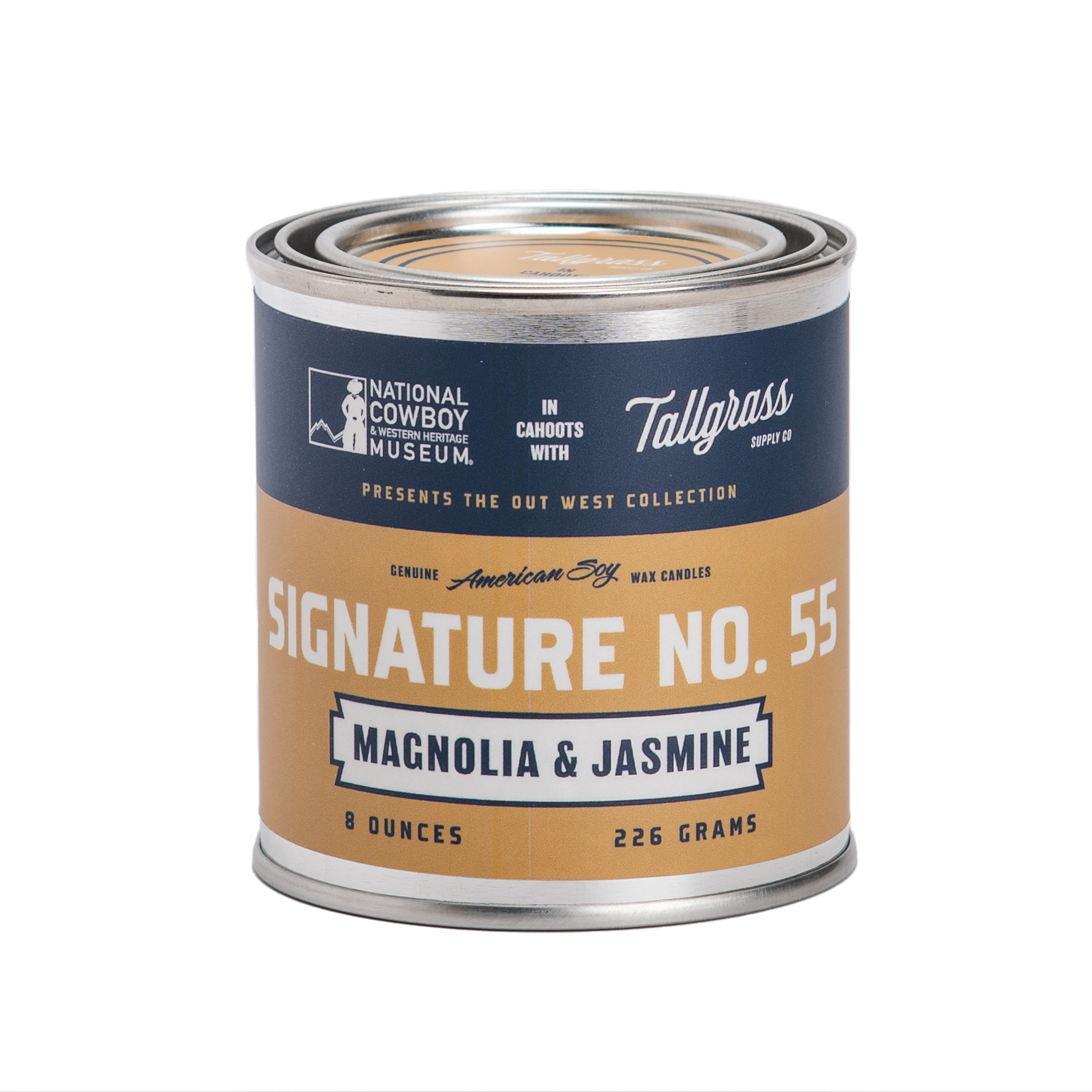 Signature No. 55: Magnolia + Jasmine Soy Wax Candle | National Cowboy & Western Heritage Museum