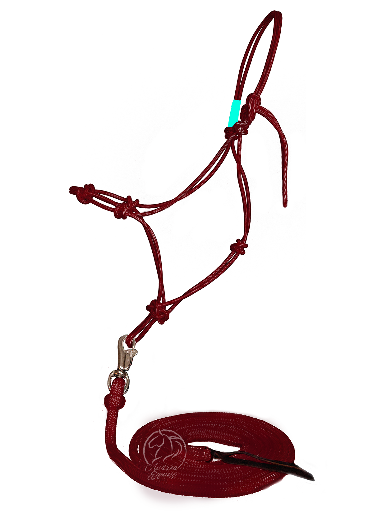 Andrea Equine Clinician 4 Knot Halter and 14ft Lead Set - 10 Colors!