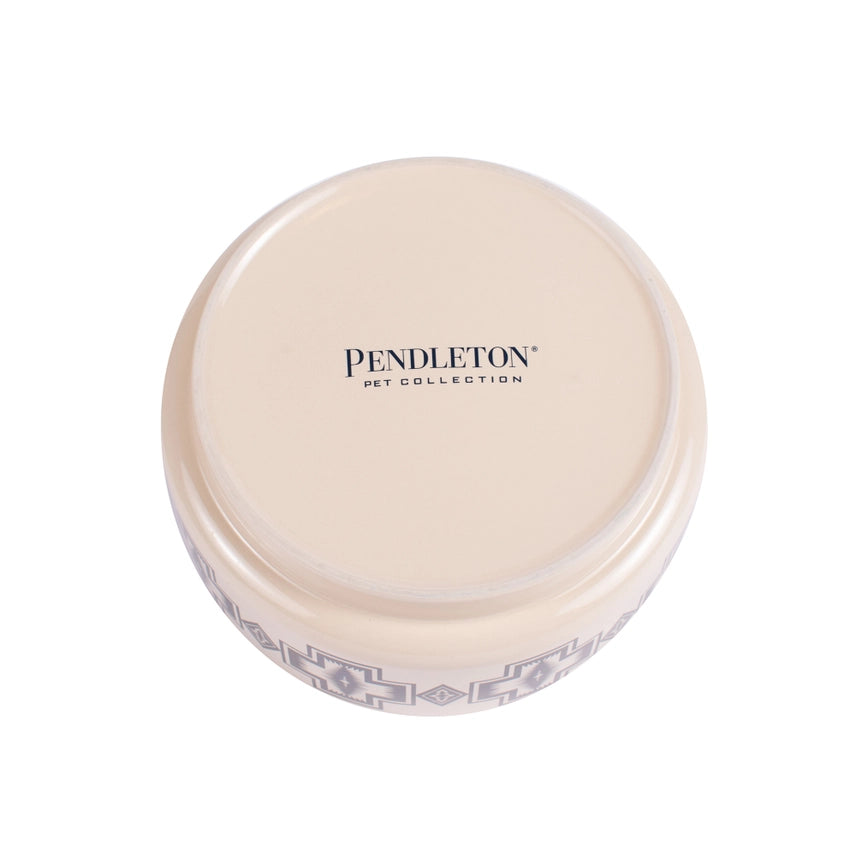 Pendleton Ceramic Dog Food Bowl