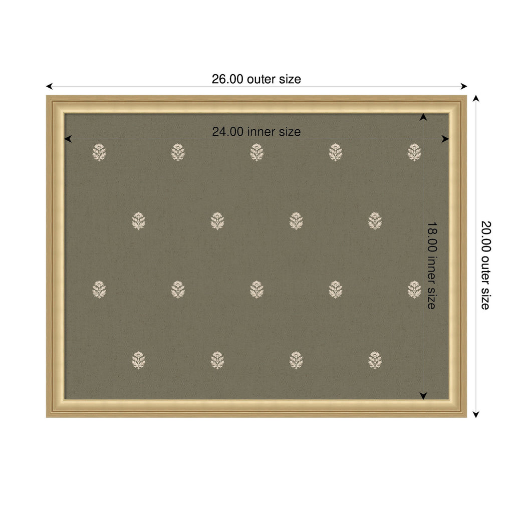 Pinboard | Green Botanical Block Print - Multiple Sizes!