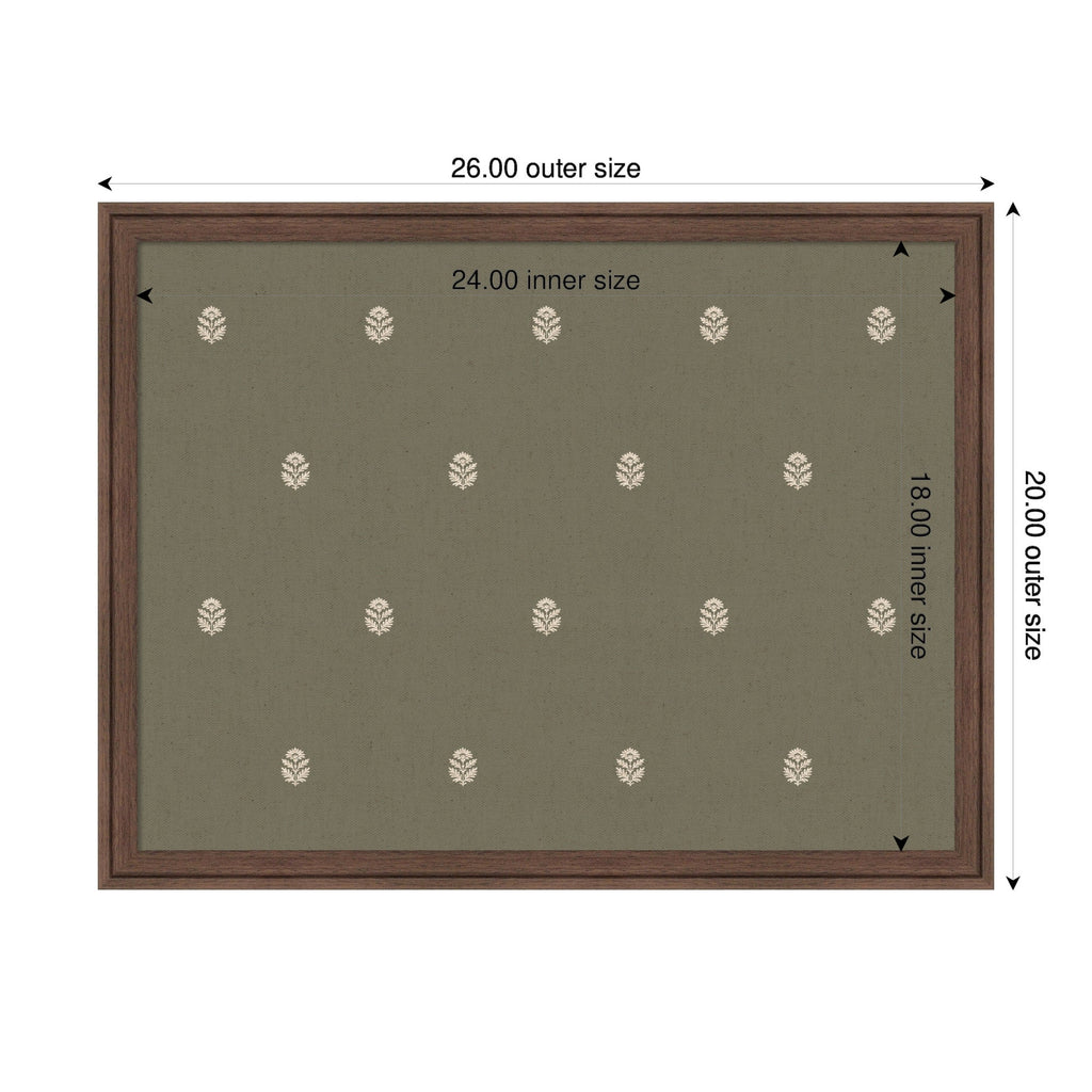 Pinboard | Green Botanical Block Print - Multiple Sizes!