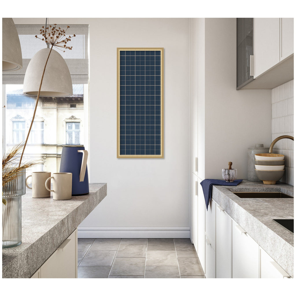 Framed Fabric Pinboard | Navy Blue Plaid - Multiple Sizes!