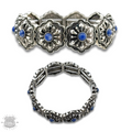 The Evanston Denim Stone Concho Bracelet